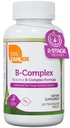 여성 및 남성을위한 Zahler B-Complex 비타민 - 비타민 B 복합체 - B1 B2 B3 B5 B6 B7 B9 B12 - 고급 2 단계 배달 시스템 - 글루텐 무료 고셔 비 GMO VIT B (120 정제)