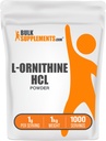 BulkSupplements.com L-Ornithine HCl 분말 - Ornithine Supplement, 아미노산 보충 - 글루텐 무료, 서빙 당 1g, 1kg (2.2 파운드) (팩 1)
