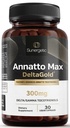Sunergetic Premium Annatto Tocotrienol Supplement – DeltaGold – Tocotrienols Vitamin E 300 mg – 지원 Liver, Immune & Heart Health - 델타 + 감마 Tocotrienols (30 액체 캡슐)