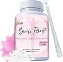 N'More Boric Acid Vaginal Suppositories - 100 % 순수 미국에서 만든 - Boricfem Support Vaginal Health (하나) (30 서빙, Boricfem Applicator)