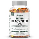 유기 더 나은 검은 씨앗 오일 콜드 프레스 - 면역 지원을위한 순수한 Nigella Sativa 오일 - 5 % Thymoquinone - 지원 메모리, 활력 및 세포 건강