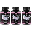Angry 보충 머리 Envy 10,000 mcg Biotin + Keratin, 성장 + Hydrate 머리, 강화 두껍게 네일, Clear & Nourish 피부 – 도움 손상된 Thinning 머리, (3 병)