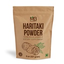 MB 초본 Haritaki 분말 8개 oz/227 그램/0.5 lb | Inknut 분말 | Terminalia chebula Harde Chebulic Myrobalan | 글루텐 무료 | 아니 보존
