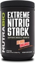 NutraBio Extreme Nitric Stack, Nitric Oxide 및 Cell Volumizing 공식 - 30 서빙 (Blood Orange)