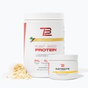 TB12 식물 근거한 힘 & Hydration 뭉치 (Vanilla Protein Powder & Lemonade Electrolytes), 지원 근육 회복 & Hydration, 낙농장 자유로운, 비 GMO, Soy 자유로운