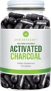 Antler 농장 - 100 % 순수 코코넛 활성화 숯, 180 캡슐 260mg - 야생 수확, 버진 코코넛 쉘, USP 음식 급료, 증기 활성화, 울트라 Fine