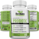 Herrmann Health Products의 프로바이오틱스 | 남성과 여성을 위한 프로바이오틱스 | 높은 효능 7 스트레인 포뮬러 | 캡슐 당 5.75 억 조직 | DE111TM의 비 GMO 컨넥스트레이션 | GMP 인증 60 캡슐