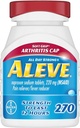 Aleve 연약한 그립 관절염 모자 정제, 빠른 행동 두통, 근육 Aches 및 Fever 감소, Naproxen 나트륨 캡슐, 220 mg, 270 조사를 위한 모든 일 고통 구호