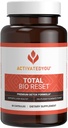 ACTIVATEDYOU Total Bio Reset- Detox Formula for Cleansing & Flushing Digestive System for Radiant Skin & Sustained Energy w/Chlorella, Kiwi Fruit, Dandelion Root (60 캡슐)