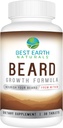 Best Earth Naturals는 남성 비타민, 영양소, Biotin, Saw Palmetto 및 PABA에 대한 성장 공식을 Beard