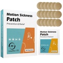 20 Count Motion Sickness Patches - 자동차 및 보트 타기, 크루즈 및 비행기 여행 패치를위한 Seasickness 및 Carickness의 빠른 행동 구호