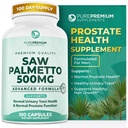 PurePremium Saw Palmetto 500 mg for Men/Women – 최대 강도 Saw Palmetto Extract | Powder Capsules Supplement - 지원 정상 Urinary Tract, 전립선 건강/머리 - 3 개월 공급 - 100 기타 제품
