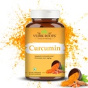 Curcumin 캡슐 - 산화 방지제 속성 | 합동 편안함 & 노화 방지| 염증 완화 | 60 Veg 캡슐 (60)