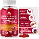 VVNaturals Sugar-Free 26-in-1 Liver Cleanse Detox & Repair Fatty Liver Formula Gummies; Glutathione의 3000mg 혼합, Silymarin 우유 이틀, Choline, TUDCA | Liver Detox Gummies - 60 Vegan Ct