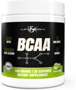 Unitech USK BCAA | 근육 회복을 위한 운동 보충교재, 내구시간 지원 & 영양 흡수 | 비타민 C, B6, 발린, 루신 & 이소류신과 가진 부유한 | 녹색 사과 풍미, 300g