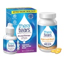 TheraTears 1200mg 오메가 3 아이 영양 보충, 그리고 VIT E, 90의 조사 눈은 건조한 눈, 쌍둥이 팩, 30mL를 위한 하락 1개 Fl oz 각 (포장 5월 배) 떨어집니다