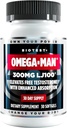 Biotest Omega-Man - 300mg 높은 흡수 LJ100 Longjack (Eurycoma longifolia) - 30 Softgels