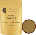 CARMEL ORGANICS Giloy Stem Powder (8 Ounce 또는 0.5 LBS (Pack of 1)) | 자연 | 추가 방부제 | 비 GMO | Tinospora Cordifolia | 당신의 면역력을 위한 초본 공급