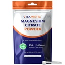 봉사 지원 근육, 합동 및 심장 건강 250 그램 당 Vitamatic 마그네슘 구연산염 1000mg - 250의 서빙