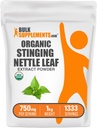 BulkSupplements.com 유기 스팅 Nettle 추출 분말 - Nettle Leaf Extract, 초본 보충 - Vegan & Gluten 무료, 봉사 당 750mg, 1kg (2.2 파운드) (팩 1)