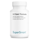 Supersmart H. Pylori Formula 20 Billion CFU per Day (High Potency) - 특허 Pylopass Probiotic Lactobacillus Reuteri DSM 17648 보충 | 비 GMO 및 글루텐 무료 - 60 채식 캡슐
