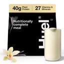 릴 블랙 에디션 | 바닐라 40g Vegan Protein Powder | 영양분 완비 | 27 비타민과 미네랄, 글루텐 프리 | 17봉 | 플라스틱을 줄이기 위해 포함되지 않은 스쿠프