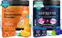 KEY NUTRIENTS Multivitamin Electrolytes Powder 번들 - Tangy Orange & Sweet Blue Raspberry - 설탕 없음, Calories - Hydration, 내구시간 및 에너지 보충 - 90 서빙 각각 - 미국에서 만든
