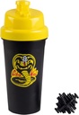 Karate Kid Cobra Kai 25oz Shaker 병 w/Blender 믹서 공 - 음료 측정, 플립탑, 누설 방지 나사 뚜껑 혼합 단백질 분말, 스포츠 음료, 쉐이크, 스무디 - 공식 라이센스