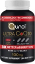 Qunol 매우 CoQ10 100mg 3X 더 나은 흡수 특허가 주어진 물 및 뚱뚱한 수용성 자연적인 보충교재 모양 Coenzyme Q10 심장 건강 팩 Softgels, 120 조사를 위한 산화 방지제