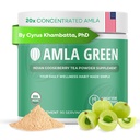 Amla 분말 & 녹차 Superfood 보충교재, 20x 매우 집중된 Amla의 Oolong 차와 인도 Gooseberry, 유기, Vegan, 고전적인 풍미, 90의 서빙으로 만드는 산화 방지제 지원