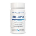 생물 연구 B12-2000TM 비타민 B12 2000 mcg, B6, Folate-B12 하위 언어 Lozenges, 메틸화 지원 보충교재, 높은 효능, 높게 흡수성, 자연적인, 베리 풍미, 쉽게 녹슬지 않는 60 조사