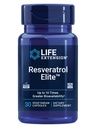 Life Extension Resveratrol Elite, Trans-resveratrol, 건강한 노화, 심장 혈관 건강, 뇌 건강, 산화 스트레스, 글루텐 - 무료, 비 GMO, 채식, 30 캡슐