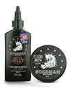 Bossman Jelly Beard Oil for Men & Beard Balm for Men Combo - Softens, Tames Moisturizes & Conditions - Stagecoach Scent - 천연 성분 및 미국에서 제조