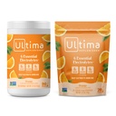 Ultima Replenisher Electrolyte Powder Drink Mix 번들 - 설탕 무료 - 오렌지, 90 서빙 용기 및 20 Stickpacks - 6 Electrolytes 및 Minerals - Keto Friendly, Vegan, Non-GMO