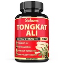 Satoomi 9in1 Tongkat Ali 뿌리 추출물 - Ashwagandha, Tribulus Terrestris - 3 개월 동안 90 캡슐 - 지원 강도, 에너지 및 건강한 면역
