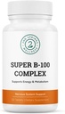 Super B-100 Complex - B-6, B-12, Folate, Niacin, Biotin, Choline, Inositol 및 PABA 에너지, Metabolism, Brain 및 Nerve 지원