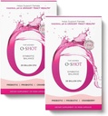 O-Shot 2 팩 Vegan Vaginal Probiotic + Prebiotic for Women, Cranberry Extract, Chicory Root, Vaginal PH, Urinary Tract, Digestion, Bloating, Non Dairy, Non GMO, Gluten Free, 60 Vege-Capsules