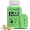 LongLifeNutri Indole-3-Carbinol 400mg - 120 Vegeterian 캡슐, 4-Month 공급, 호르몬 균형 & 세포 건강, 실험실 테스트, 미국에서 만든 유기 보충
