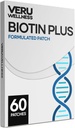 Veru Wellness Biotin Plus Daily Patch - B7, Collagen - 자동 접착 시간 릴리스 패치 (60 일)