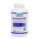 Serracor-NK – 300 채식 캡슐 – 순환 및 호흡 지원 – 자연 조직 효소 공식 – 산 저항하는 Serrapeptase & 산 저항하는 Nattokinase를 포함합니다