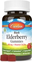 Carlson - 비타민 C 및 아연, 면역 지원, 60 Gummies와 검은 엘더 베리 Gummies