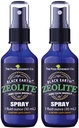 Humic Fulvic Acids, Trace Minerals, 성인 및 어린이 지원 Gut Health, Immune Support, Digestion 및 Elimination 및 1oz Liquid Pump Spray Supplement (2 팩)와 검은 지구 비석