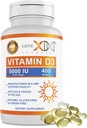 Genex 공식 비타민 D3 5000IU (400 Softgels) Bone 건강 & Nerve 기능을 위한 자연적인 지원 - 비 GMO, 글루텐 자유로운, Allergen 자유로운
