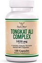Tongkat Ali - 1000mg (2 개월 공급) - 남자의 건강 - 200 : 1의 추출물 (Longjack) Eurycoma Longifolia, 20mg Tribulus Terrestris (Third Party Tested) Double Wood