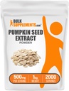 BulkSupplements.com 호박 씨앗 추출 분말 - 호박 씨앗 보충, 초본 보충 - Vegan & 글루텐 무료, 500mg 서빙 당, 1kg (2.2 파운드) (팩 1)