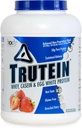 몸 영양 Trutein 높은 단백질 분말: 45% Whey, 45% Casein, 10% 계란 백색, 글루텐 자유로운, 낮은 나트륨, 잔디 먹은 Whey 단백질 분말, 체육관 보충교재 & 아침 Shake, 딸기 & 크림, 4lb