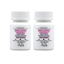 SDA LABORATORIES Meclizine 25mg Chewable Tablets, Anti-Emetic, Raspberry flavor, Nausea, Dizziness, Vomiting, 휴대용 여행 보조 (2 병 100 개)