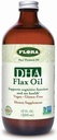 Flora DHA Flax Oil - 지원 뇌 건강 - Vegan Omega-3-6-9, Gluten-Free, Kosher & Non-GMO - Chilled 유지 - 유리 병 - 17 fl. oz.