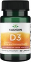 Swanson 높은 효능 비타민 D-3 1000 Iu (25 mcg) 30 캡슐