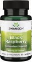 Swanson Black Raspberry - 전체 웰빙 지원을위한 초본 보충 - Flavonoids 및 비타민 C의 천연 소스 - (60 캡슐, 425mg 각각)